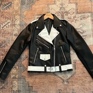 Straight to Hell Apparel - vegan leather jacket. Brand new with tags. Size small